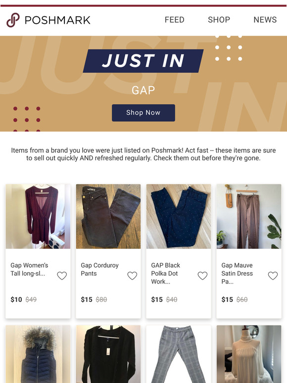 Just In: GAP at up to 70% off