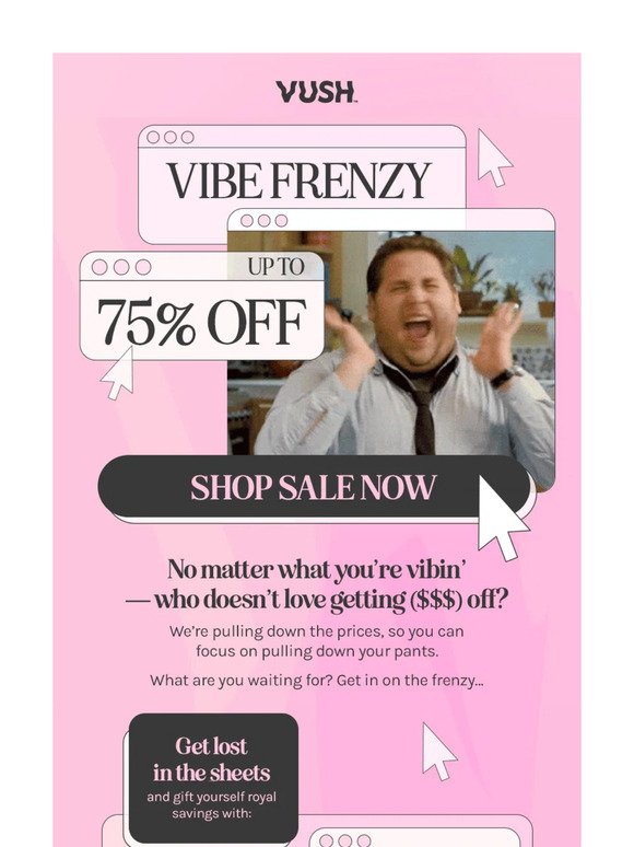VIBE FRENZY 🔥 Up to 75% off