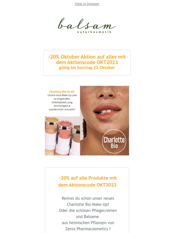 20% Rabatt bis Sonntag 22.Oktober