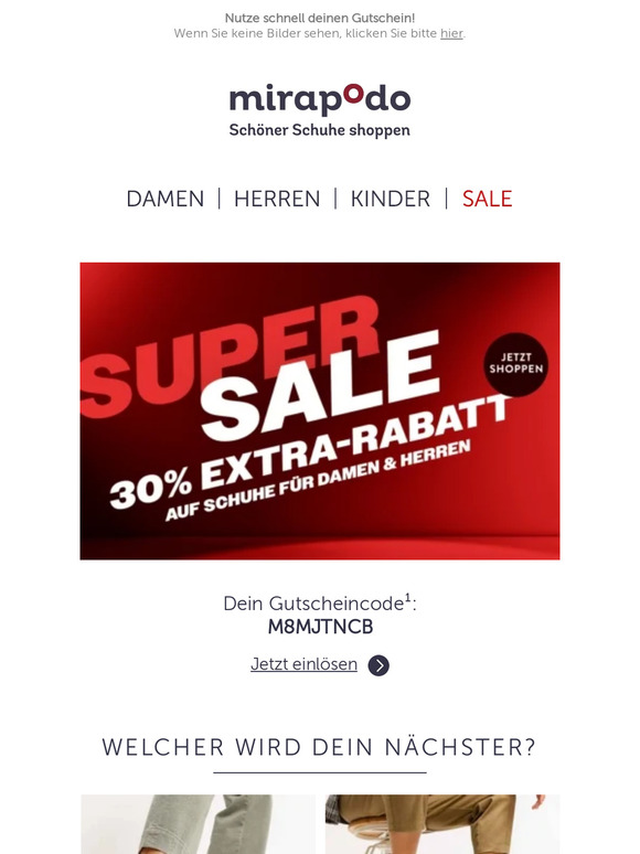 Geniale 50% Rabatt auf dein nächstes Paar! 🥰