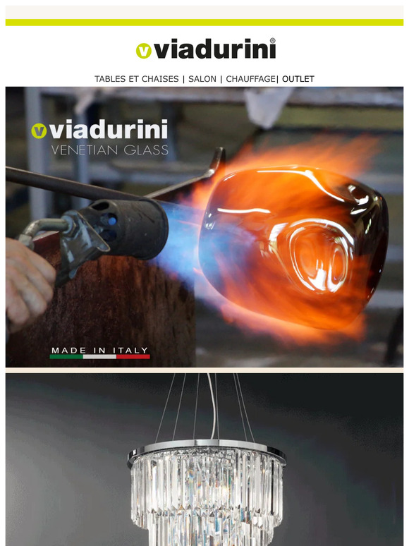 💡Éclairez votre intérieur avec le nouveau luminaire en verre vénitien de Viadurini 💠