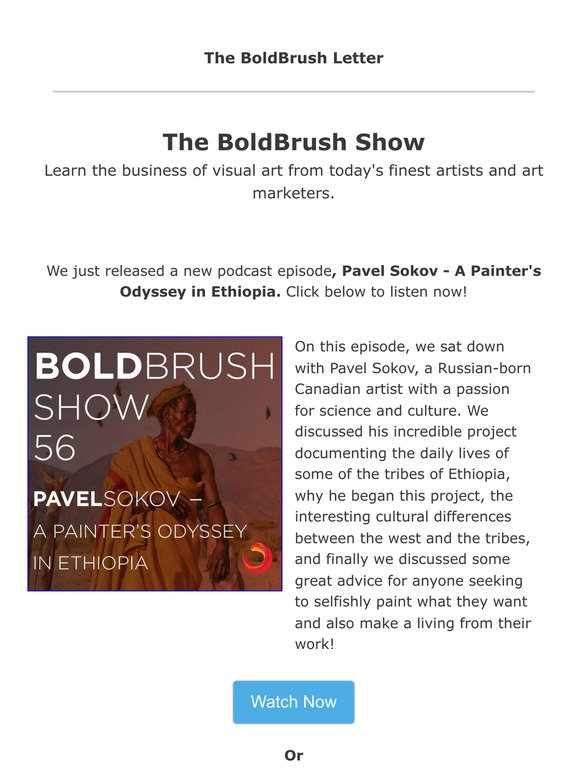 New Podcast Episode: Pavel Sokov - A Painter's Odyssey in Ethiopia