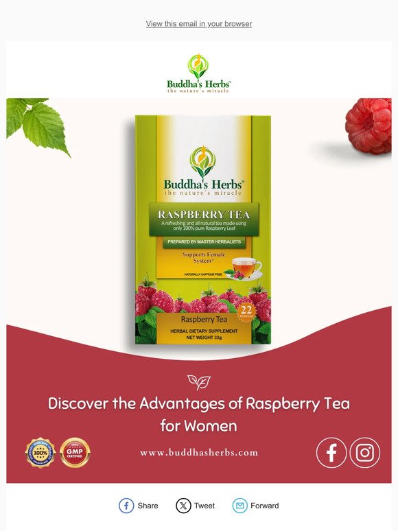 Discover the Advantages of Raspberry Tea for Women