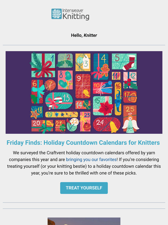 Interweave MustHave Yarn Advent Calendars for Knitters! Milled