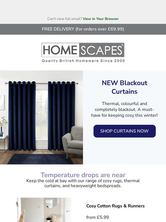 NEW Thermal Blackout Curtains & More - Shop Now! 🛍️