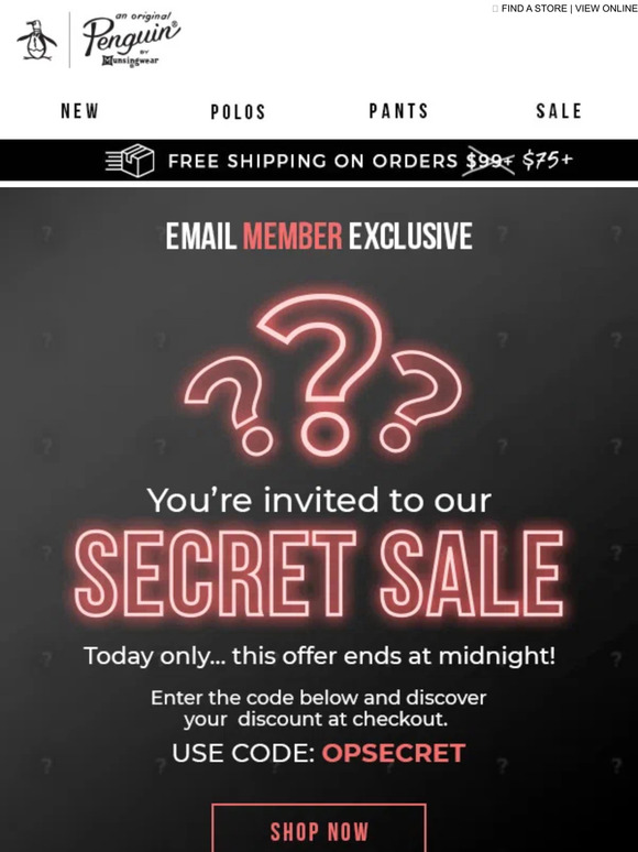 🤫 Today Only: A Secret Sale Just For You