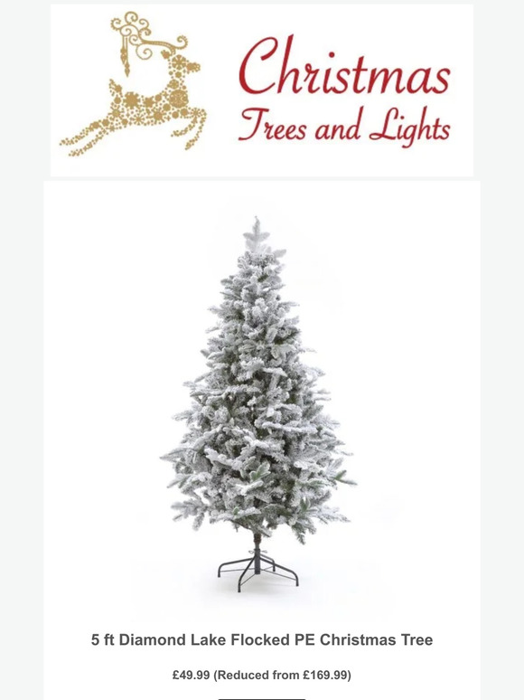 Beautiful 5ft PE Christmas Tree for £50 instead of £169!!!