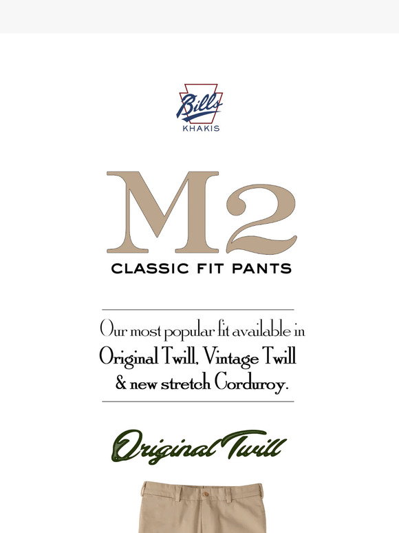 Pantalon Bills Khakis Model 2 En Velours Côtelé - Couleur Russet, 100% Coton, Neuf Avec étiquettes