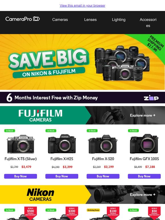 Unmissable Fujifilm & Nikon Deals + Up to $500 Mastercard