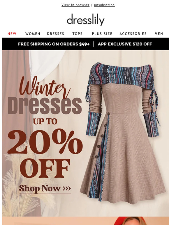 FRI-YAY!!! Pre-Christmas: Winter Dresses Up To 20% Off !!!