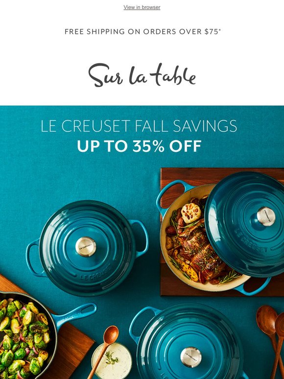 Sur la Table Anniversary Sale: Shop Huge Savings on Breville, Le Creuset,  and More