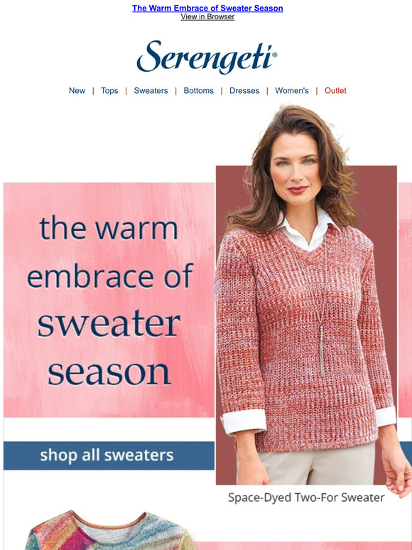 Serengeti Catalog Stripes. Swirls. Studs. The Bold Sweaters of Fall