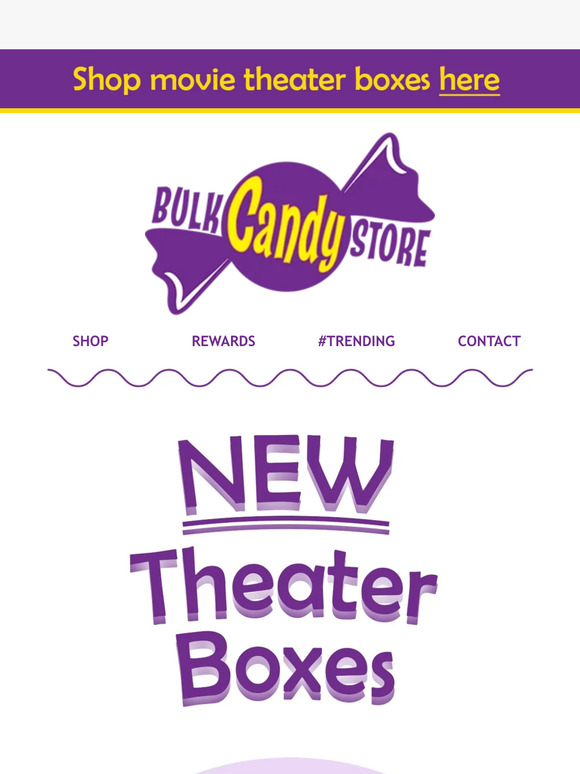 Bulk Candy Store NEW Movie Theater Boxes! Milk Duds, Whoppers, and