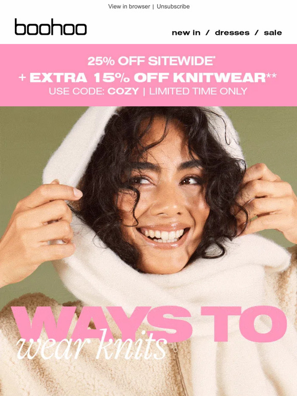 boohoous Ways To Wear Knits Milled