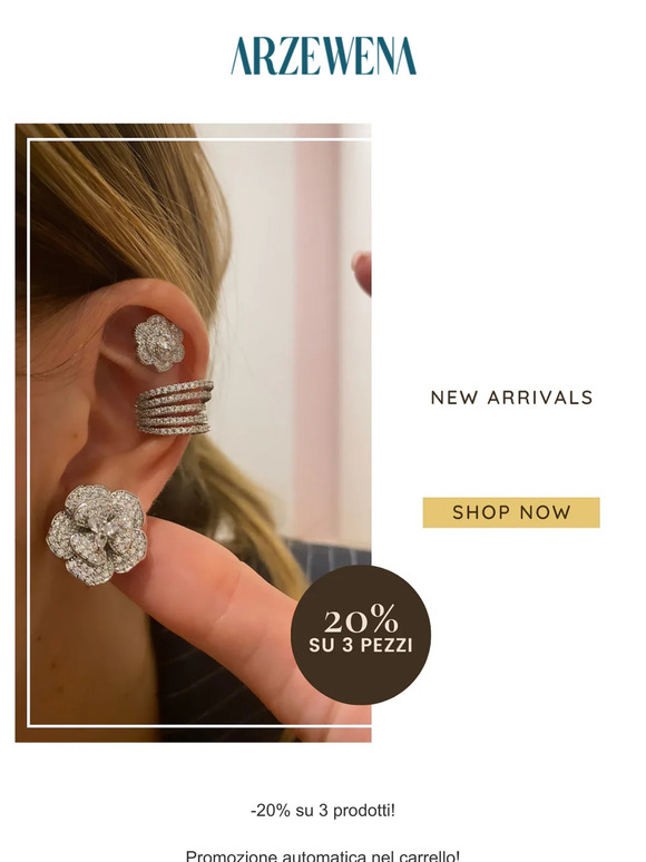 Nuovi Arrivi | 20% di sconto su 3 prodotti