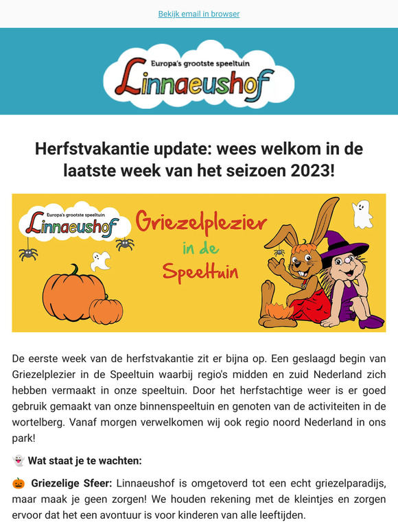 Seizoensafsluiting Linnaeushof 2023!🧟‍♀️🧛
