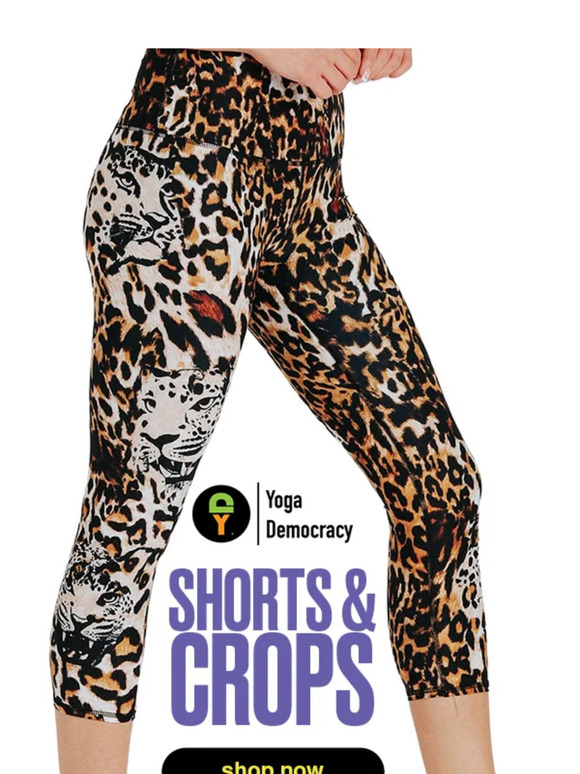 Get 30% off shorts & crops right now