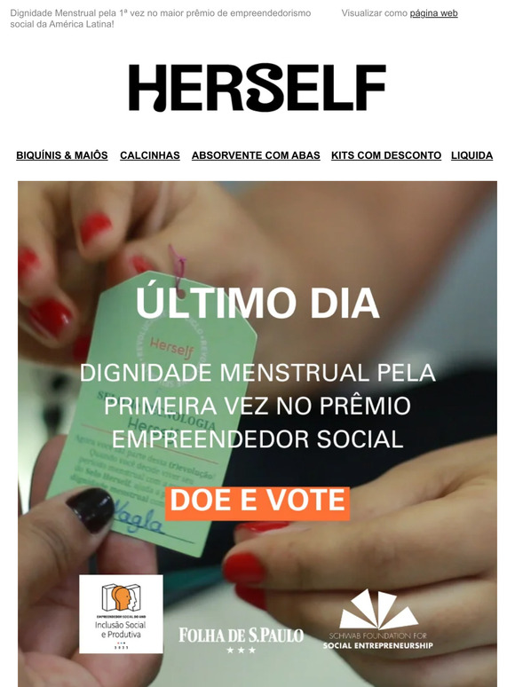 ÚLTIMO DIA! Vote e doe Herself!