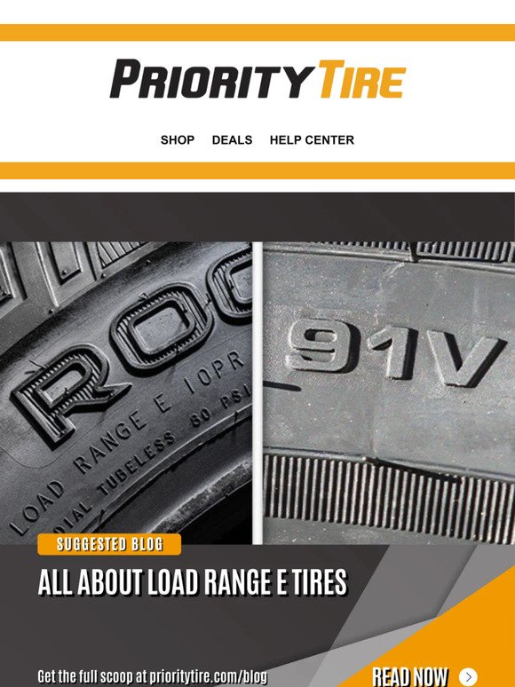 All About Load Range E Tires - Priority Tire