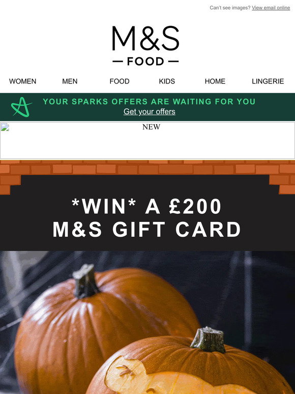 Marks and Spencer: Creepy competition to win a £200 M&S gift card ...