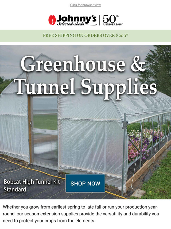 Grow for Longer in Greenhouses & Tunnels