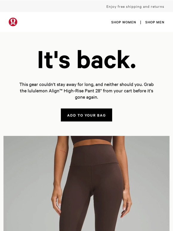lululemon Look who made a comeback Milled
