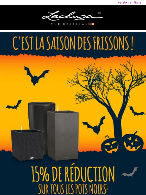 🎃 15% de réduction sur tous les pots noirs