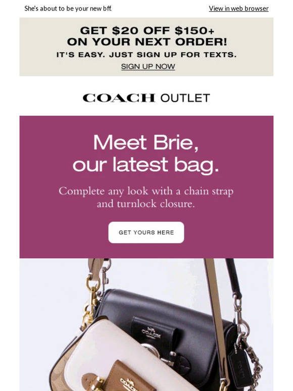 Coach outlet coupon online 10