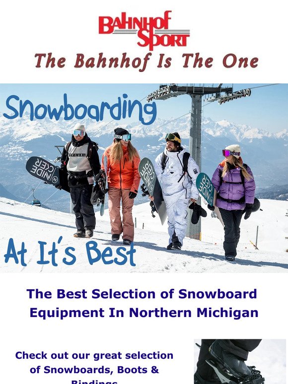 The Best Selection of Snowboard Equipment in the North! - Don't Let Your Kids Be Cold This Winter. The kids selection is at it's best right now