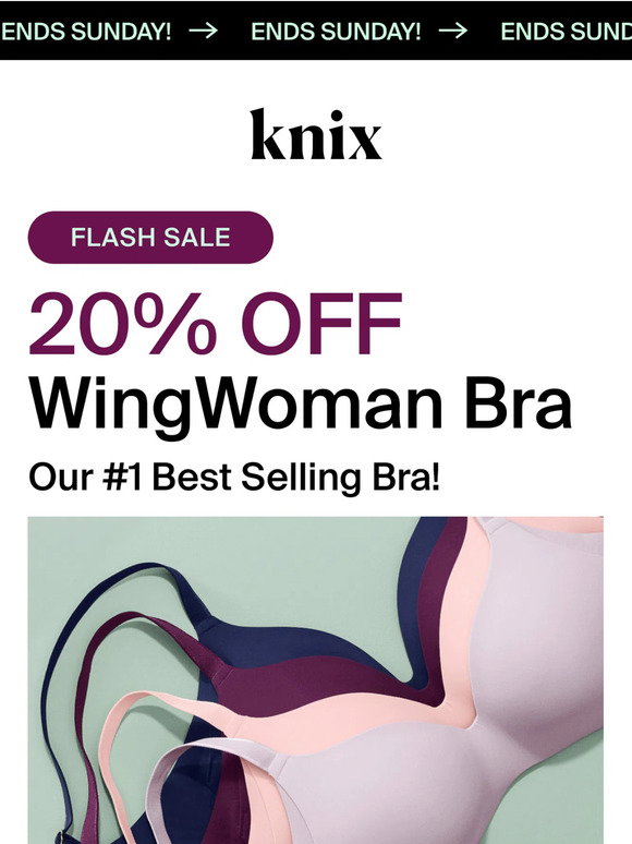 Flash Sale: 20% Off WingWoman Bra - Knix Canada