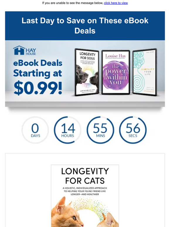 Hay House, Inc. These eBook Deals End Tonight! Milled