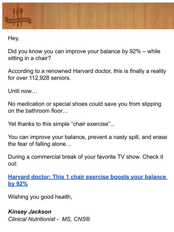 92% better balance with 1 exercise?