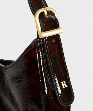【関税込み】Parigot Bag - Rouje - Leather - Brown 新作 Rouje LE PARIGOT Bag レザー クロワッサンバッグ (Rouje