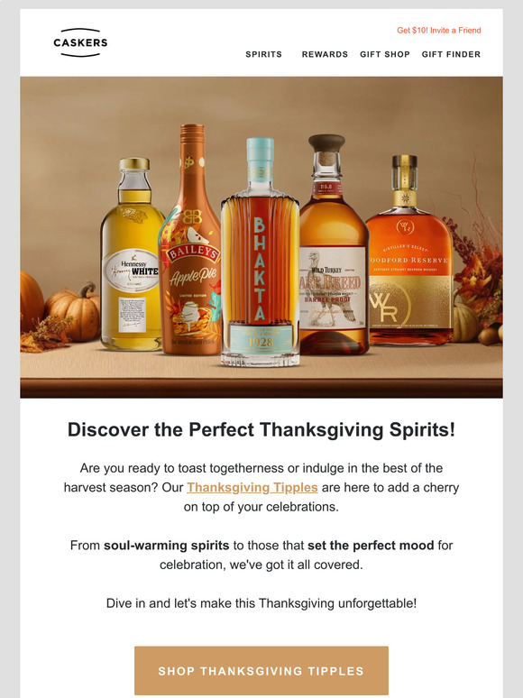 Caskers 🦃🥂 Celebrate Thanksgiving with Caskers Fall Selection! Milled