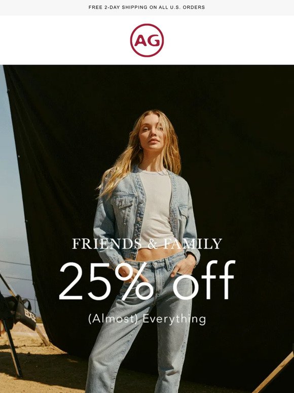 25% off makes the weekend even better
