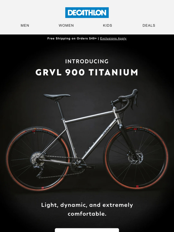 Decathlon.com: Introducing: GRVL 900 Titanium ð² | Milled