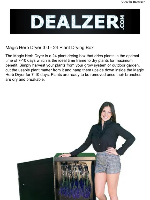 Dry Herbs Perfectly w/ the Magic Herb Dryer