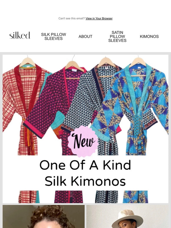 NEW Vintage Sustainable Silk Kimono Robes