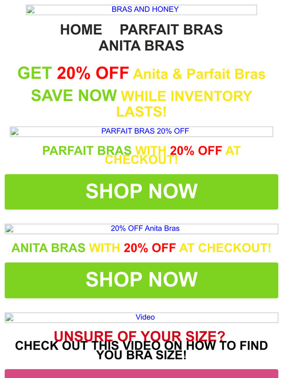 Still Time! 20% OFF SALE! 😍 👉Parfait and Anita Bras 👈SAVE NOW!🎉