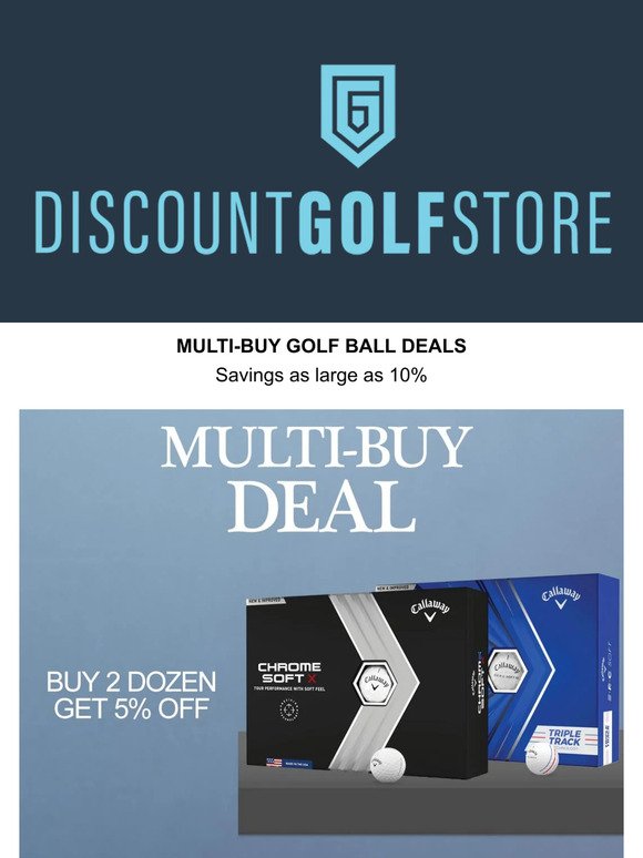 View Our Great Multi-Buy Golf Ball Deal