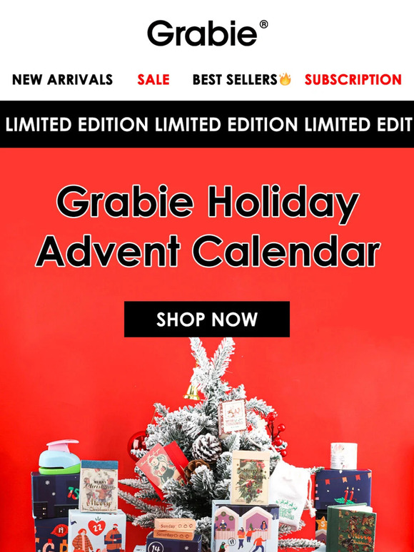 Grabie 🎄Holiday Advent Calendar Now Available! Milled