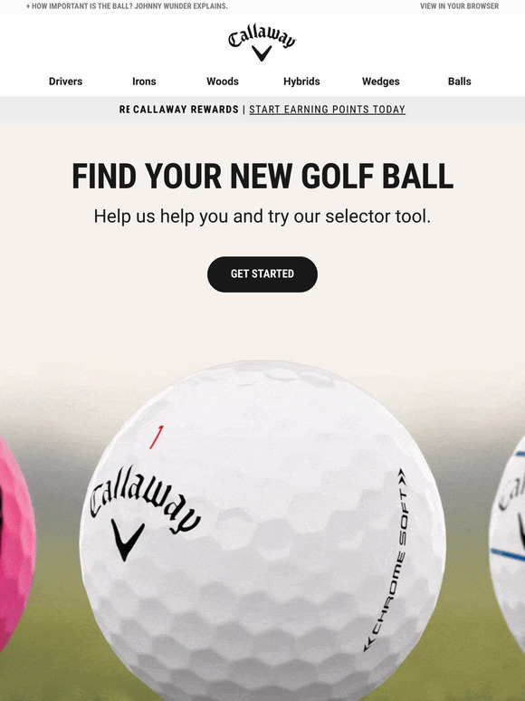 Callaway Golf: Try Our Golf Ball Selector Tool | Milled