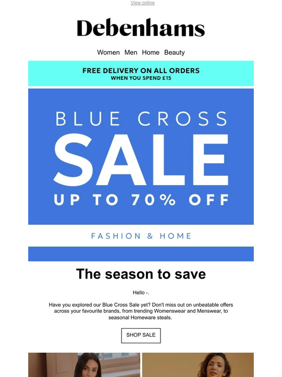 FREE delivery + up to 70% off Blue Cross Sale steals await —