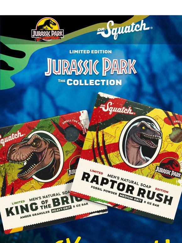 Dr. Squatch Jurassic Park Limited Edition Soap - King of the Briccs Heavy  Grit