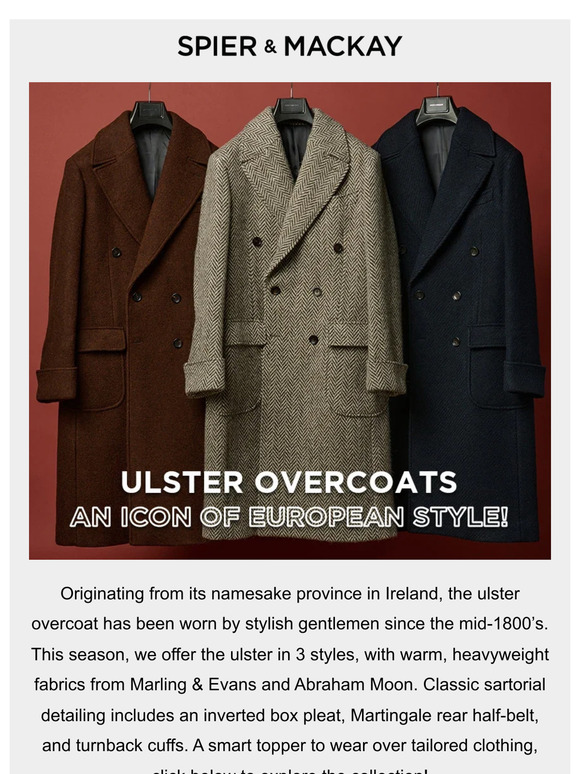 Spier & Mackay: A Classic Coat with Heavyweight English Wool! | Milled