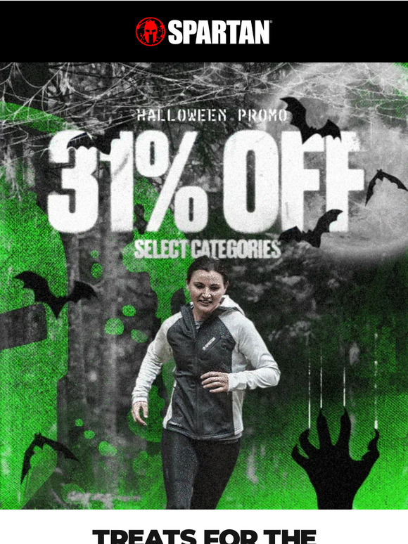 Treating you to 31% off this Halloween