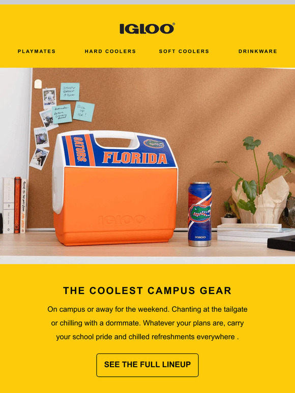 Igloo Coolers The Collegiate Cooler Series is here. Milled