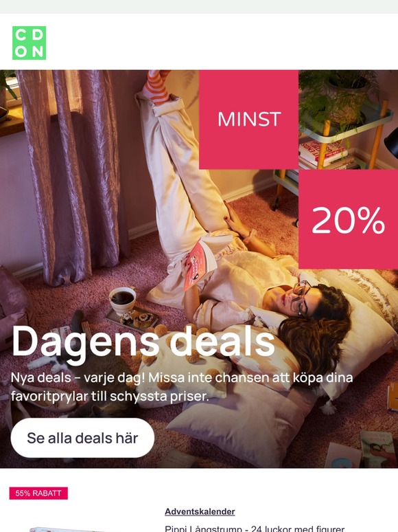 Klicka hem veckans bästa fynd - upp till 65%
