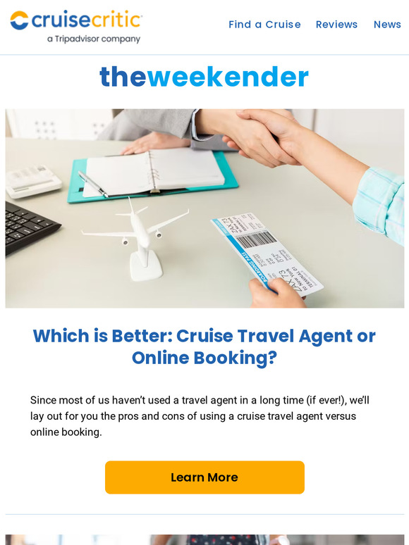Cruise Critic Cruise Travel Agent vs. Online Booking; 10 Items We Will