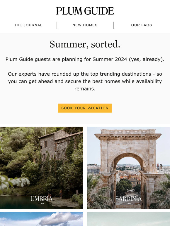 Summer, sorted.